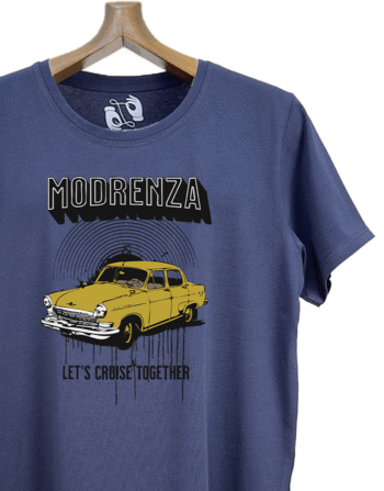 Modrenza Baskılı Sıfır Yaka Tişört