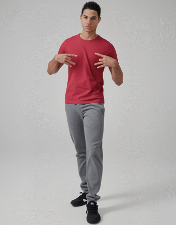 Modrenza Bordo Pamuklu Tişört