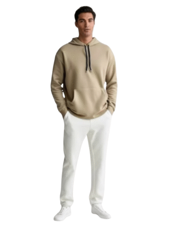 MODRENZA Kapüşonlu Kanguru Cep 3 iplik Puf Yumuşacık (İçi Polarlı)