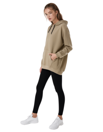 MODRENZA Kapüşonlu Kanguru Cep 3 iplik Puf Yumuşacık (İçi Polarlı)