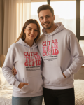 Sevgililer Günü’ne Özel Kapşonlu Sweatshirt – DTG Baskı, %100 Pamu